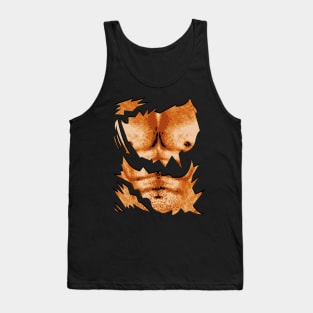 Abs Muscle Man Bodybuilding Gym Ripped Funny Tank Top